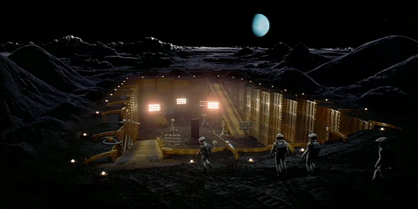 Visual for this record: Front projection let 2001 build space without a blue screen