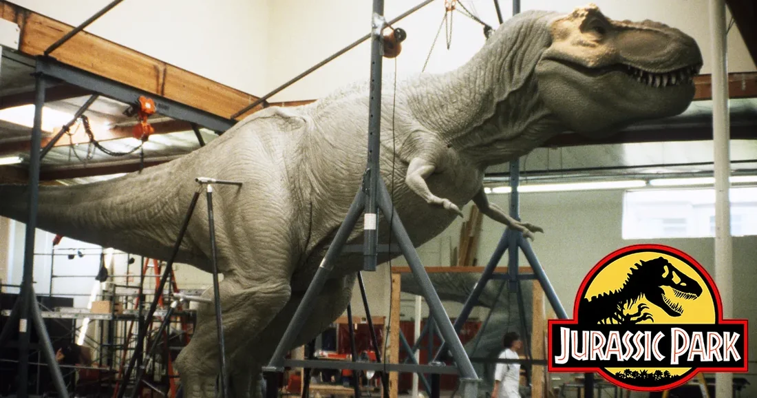 Visual for this record: Jurassic Park's dinosaurs were sculpted before they were digital