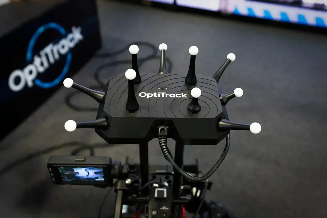 Visual for this record: OptiTrack's stage tracker is built from its own mocap cameras