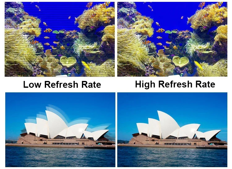 Visual for this record: Black Pearl's refresh rate targets the camera, not the eye